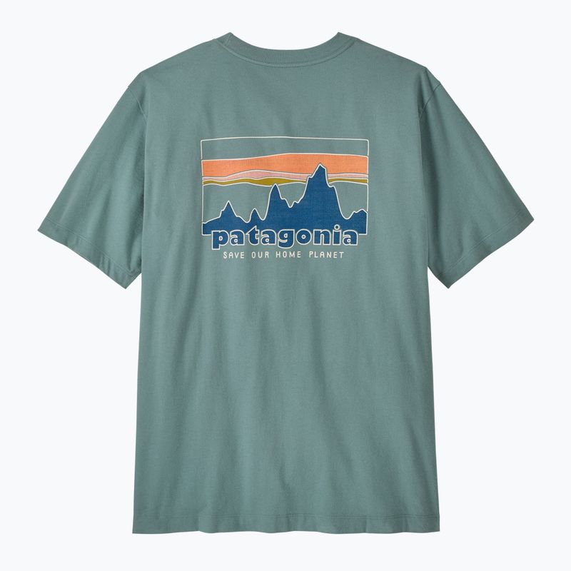 Men's T-shirt Patagonia '73 Skyline blue sage 5