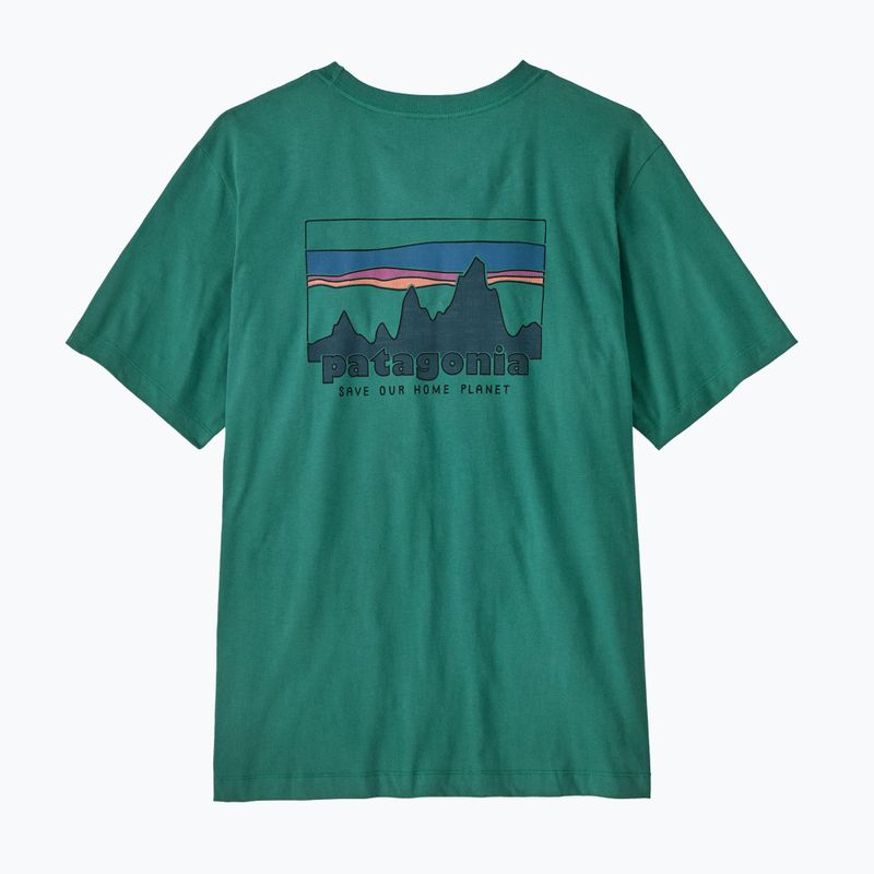 Men's T-shirt Patagonia '73 Skyline gem green 2