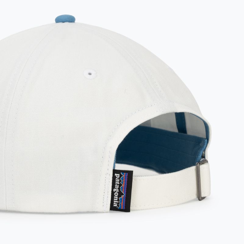 Baseball cap Patagonia P-6 Label Trad birch white w/shore blue 4