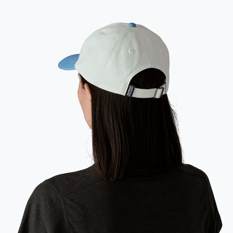 Baseball cap Patagonia P-6 Label Trad birch white w/shore blue 3