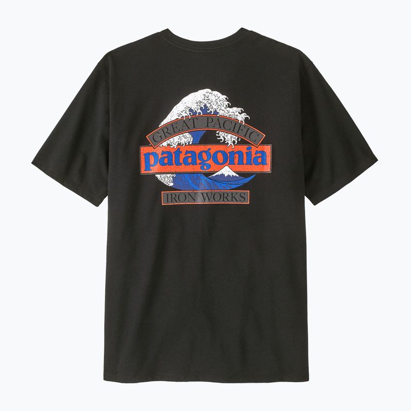 Men's trekking T-shirt Patagonia Great Waves Responsibili Tee black 2