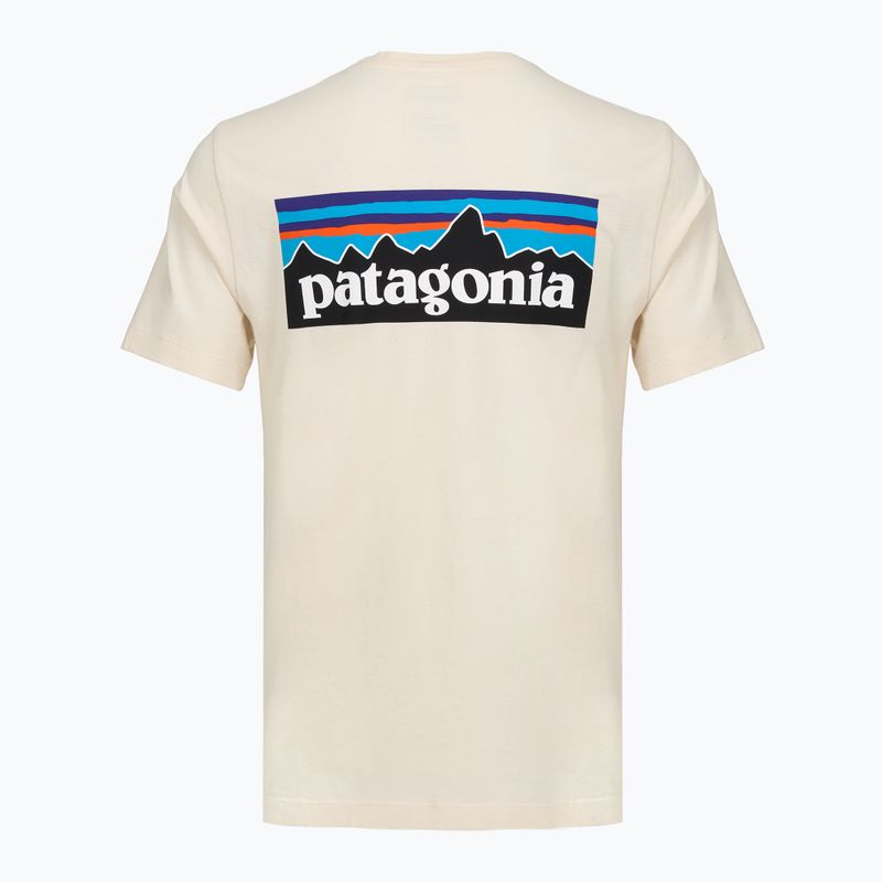 Men's T-shirt Patagonia P-6 Logo undyed natural 2