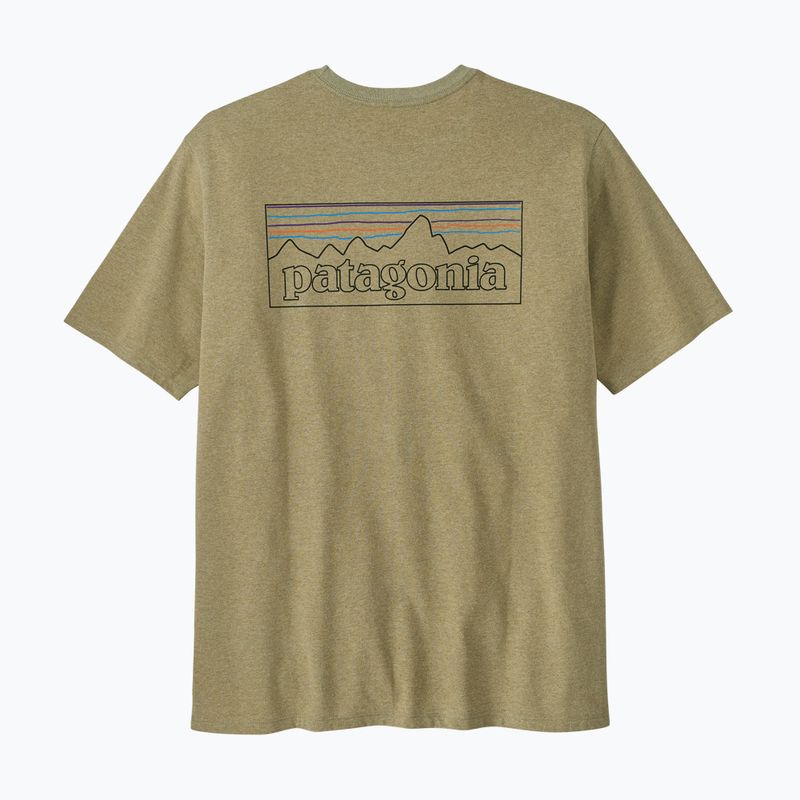 Men's T-shirt Patagonia P-6 Logo Responsibili-Tee p-6 outline/gumtree green 6