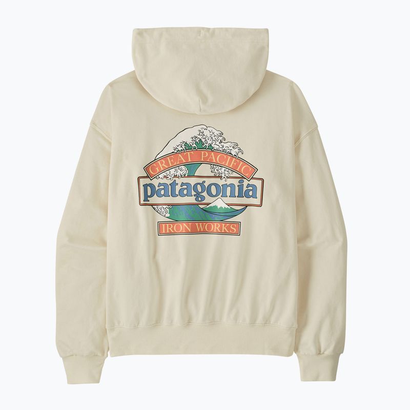 Men's sweatshirt Patagonia Great Waves Daily Hoody wool white 2