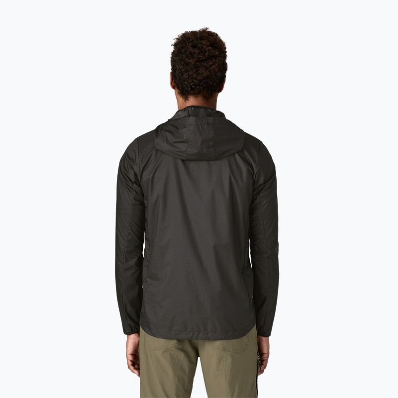 Men's wind jacket Patagonia Houdini black w/black 3