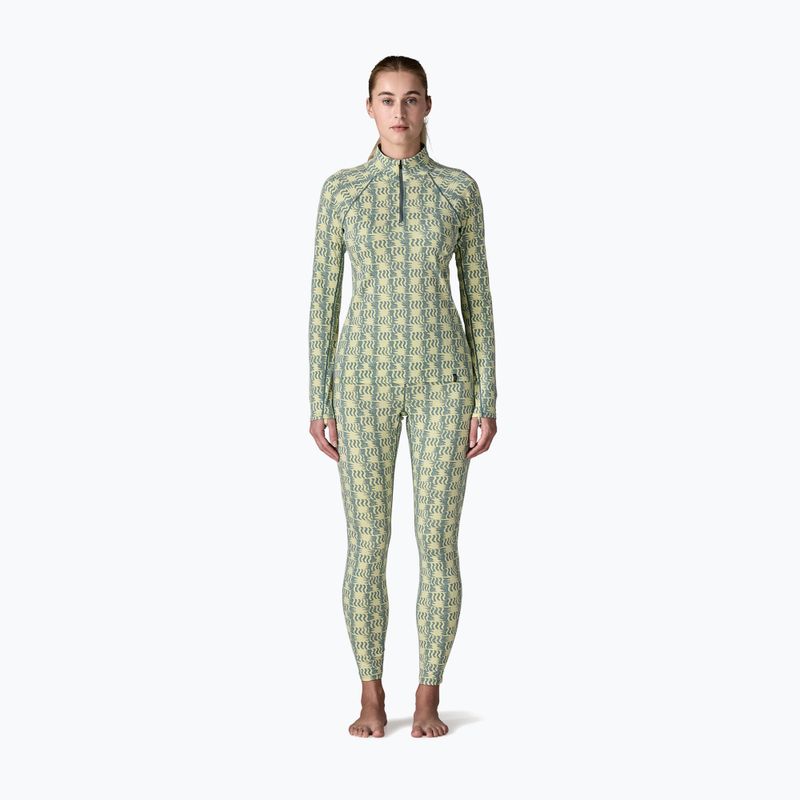 Women's thermal trousers Patagonia Capilene Midweight sun quilt: blue sage 2