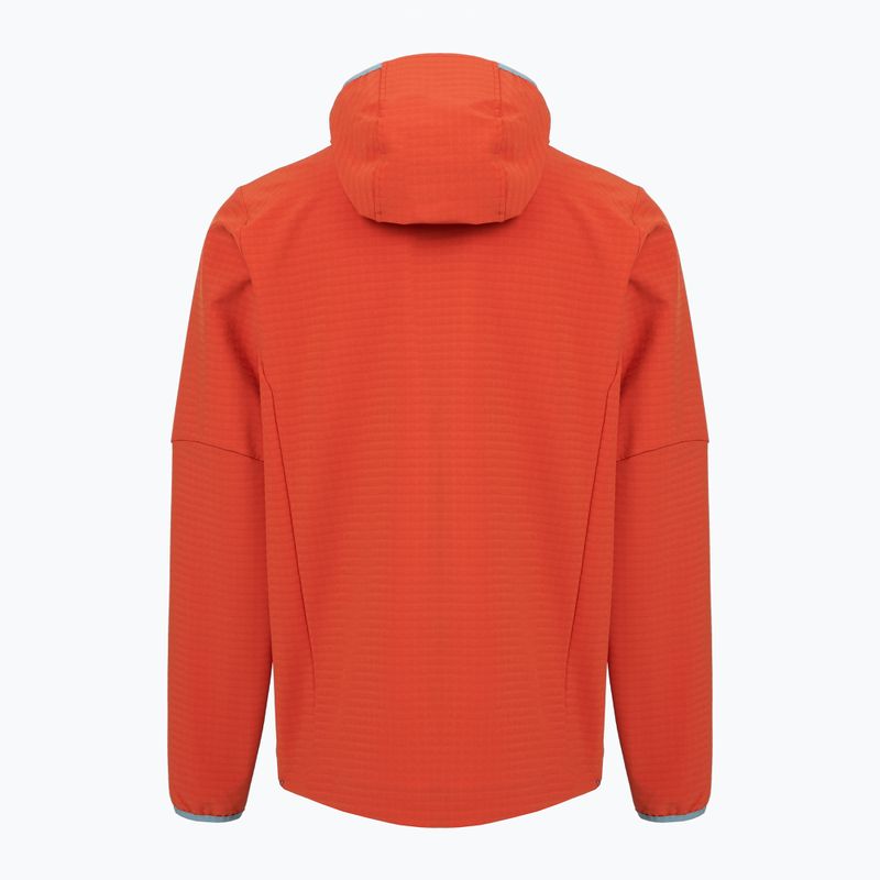 Men's softshell jacket Patagonia R1 TechFace Hoody hot ember 2
