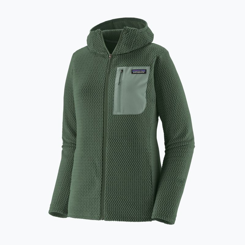 Women's fleece sweatshirt Patagonia R1 Air Full-Zip Hoody canopy green 5