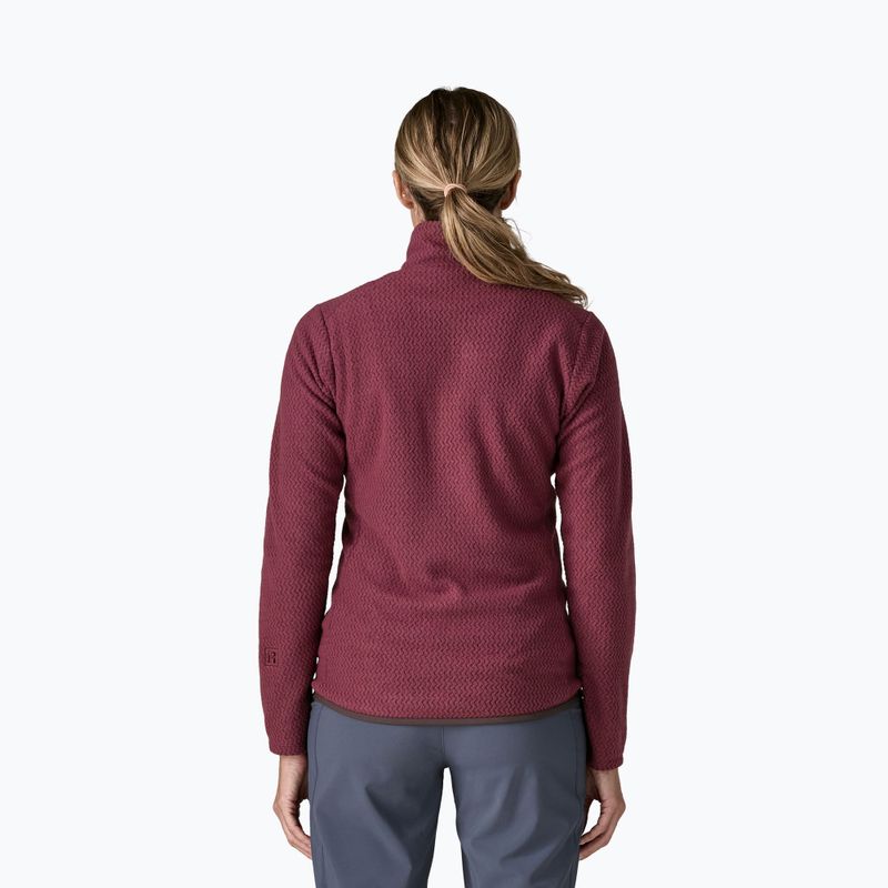 Women's fleece sweatshirt Patagonia R1 Air berry fig 2