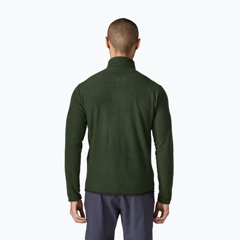 Men's fleece sweatshirt Patagonia R1 Air treeline green 2