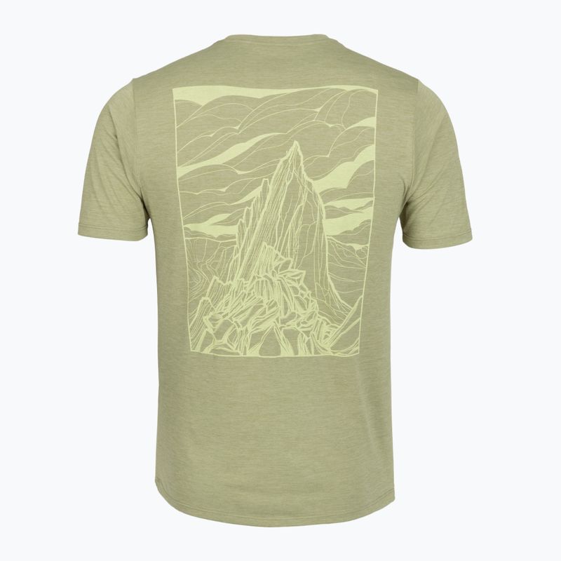 Men's T-shirt Patagonia Cap Cool Daily Shirt - Cloud Crag gumtree green - light gumtree green x-dye 2