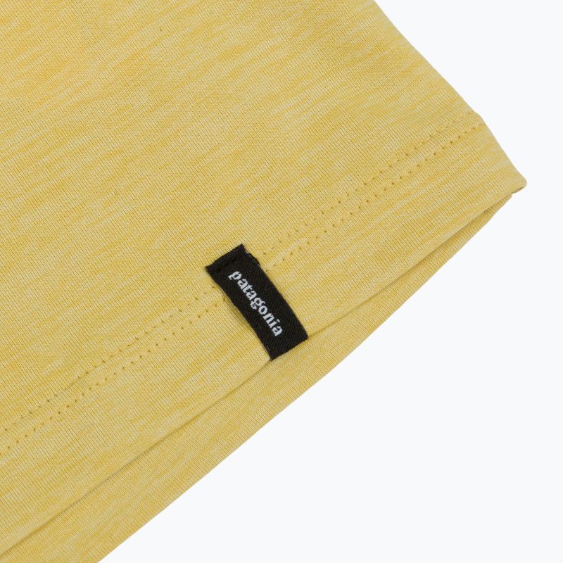 Men's longsleeve Patagonia Cap Cool Daily Boardshort Logo LS limestone yellow - Light Limestone yellow x-dye 4