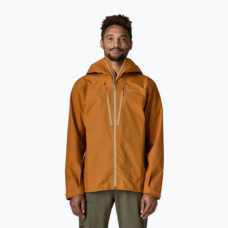 Men's rain jacket Patagonia Triolet cinnamon brown 2