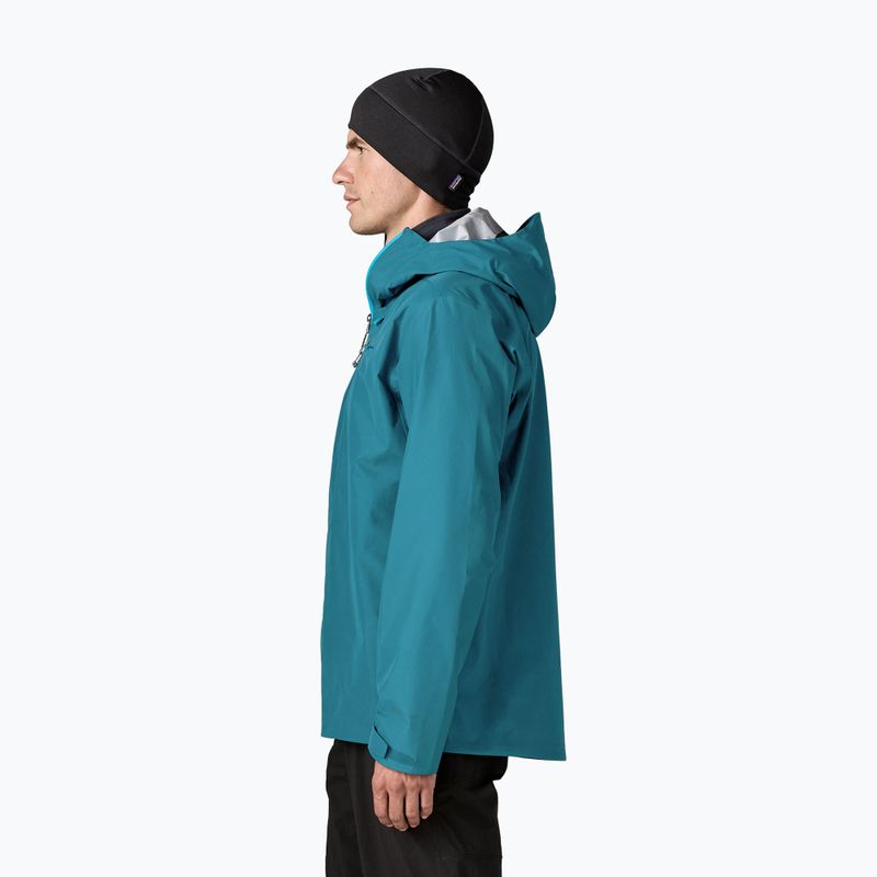 Men's rain jacket Patagonia Triolet glacial blue 3