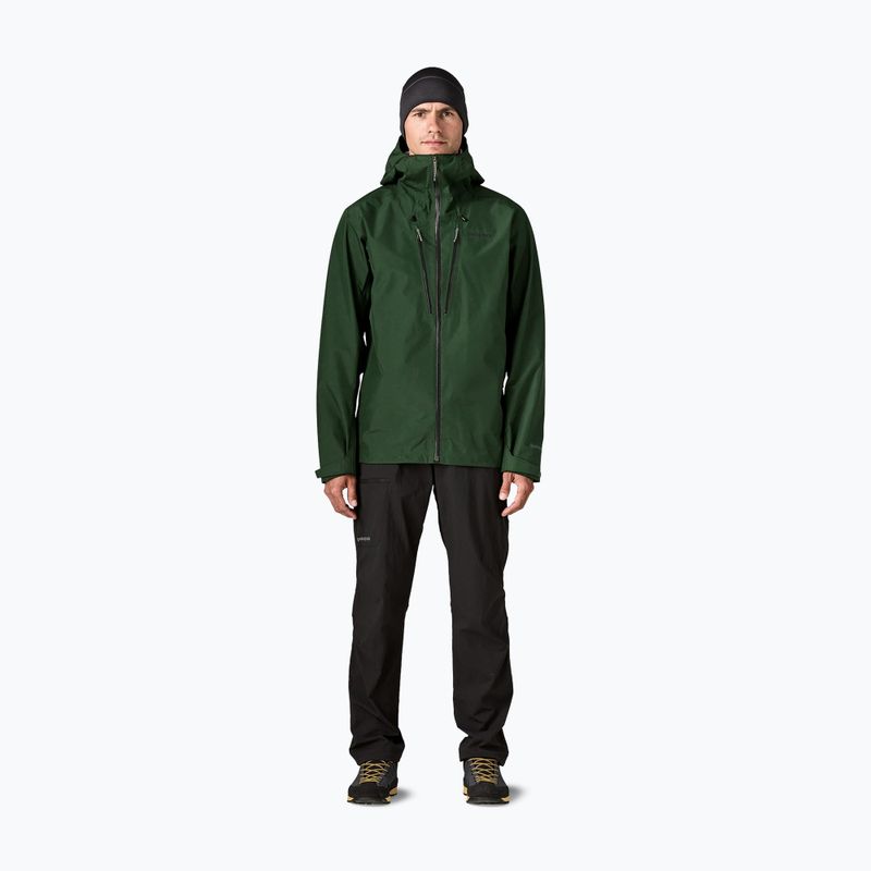 Men's rain jacket Patagonia Triolet treeline green