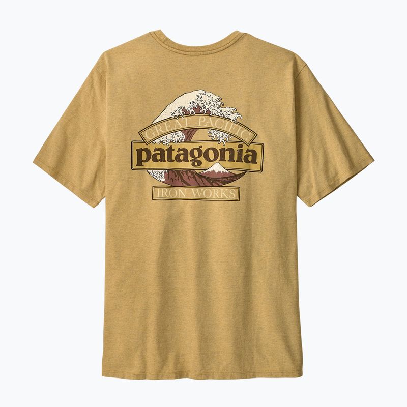 Men's T-shirt Patagonia Great Waves Responsibili-Tee lynx tan 2