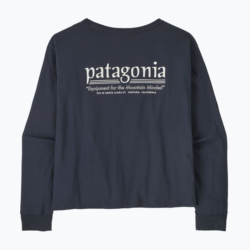 Women's longsleeve Patagonia Hut Tripper Easy Cut smolder blue 2