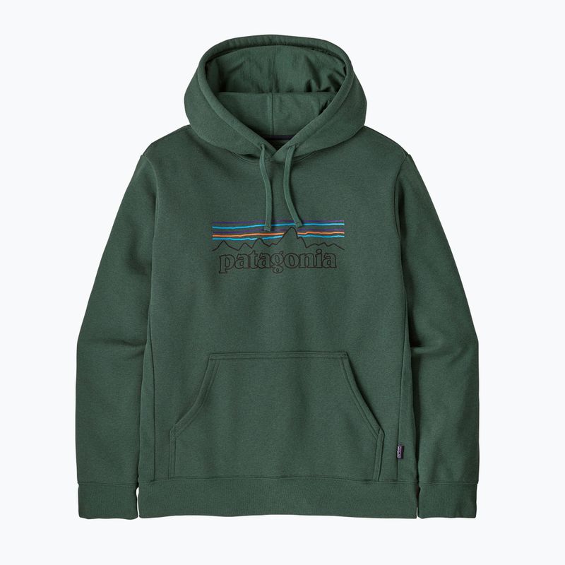 Men's sweatshirt Patagonia P-6 Logo Uprisal Hoody p-6 outline: canopy green