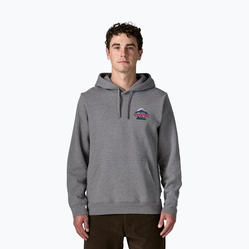 Men's sweatshirt Patagonia Great Waves Uprisal Hoody gravel heather