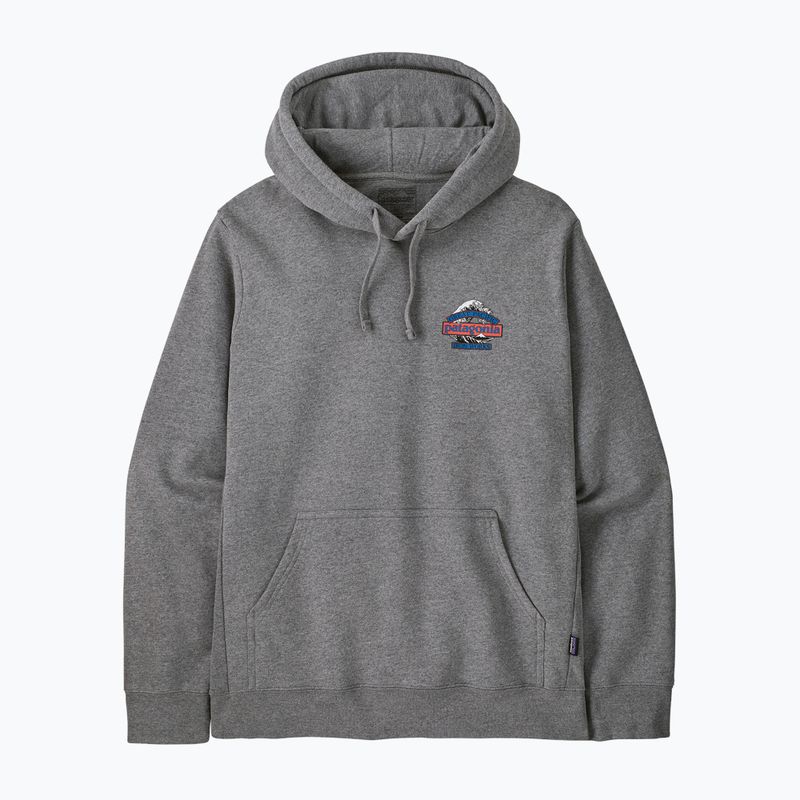 Men's sweatshirt Patagonia Great Waves Uprisal Hoody gravel heather 3