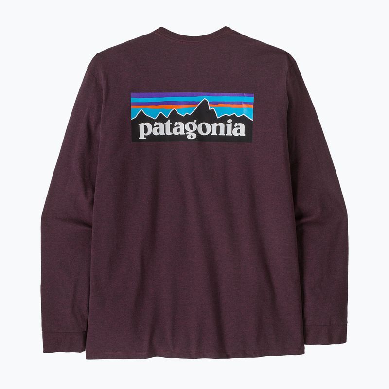 Men's longsleeve Patagonia P-6 Logo Responsibili berry fig 2