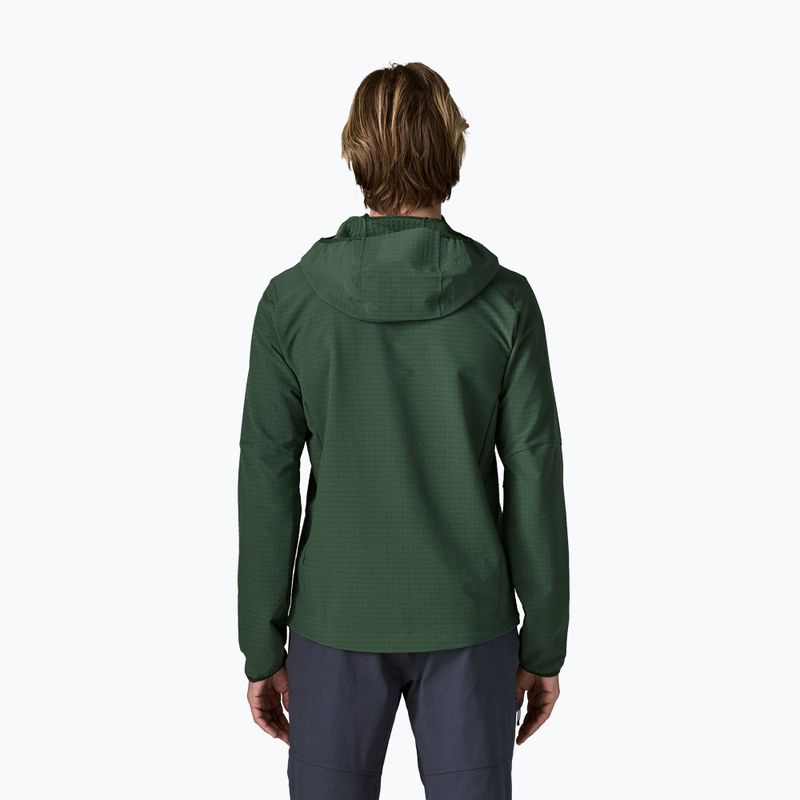 Men's softshell jacket Patagonia R1 TechFace Hoody canopy green 2