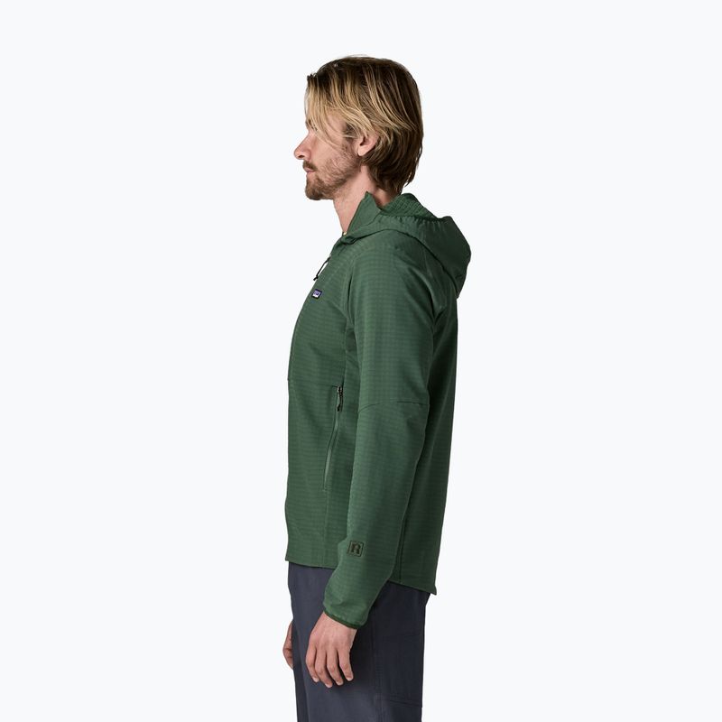 Men's softshell jacket Patagonia R1 TechFace Hoody canopy green 3