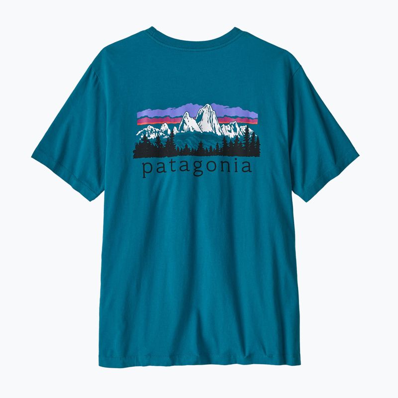 Men's T-shirt Patagonia Fitz Roy Foothills glacial blue 2