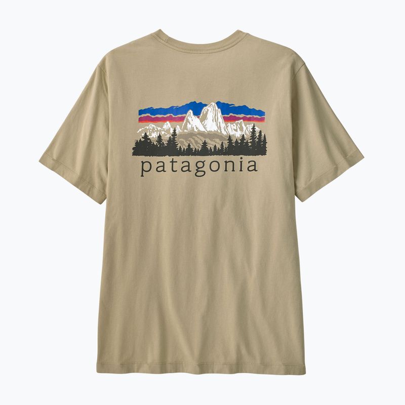 Men's T-shirt Patagonia Fitz Roy Foothills weathered stone 2