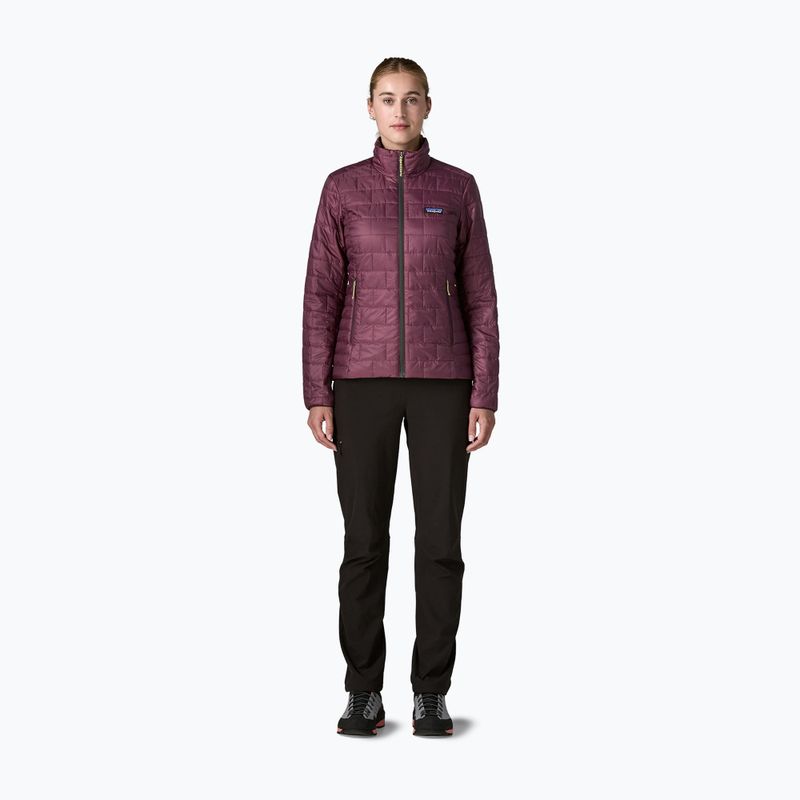 Women's insulated jacket Patagonia Nano Puff berry fig 2