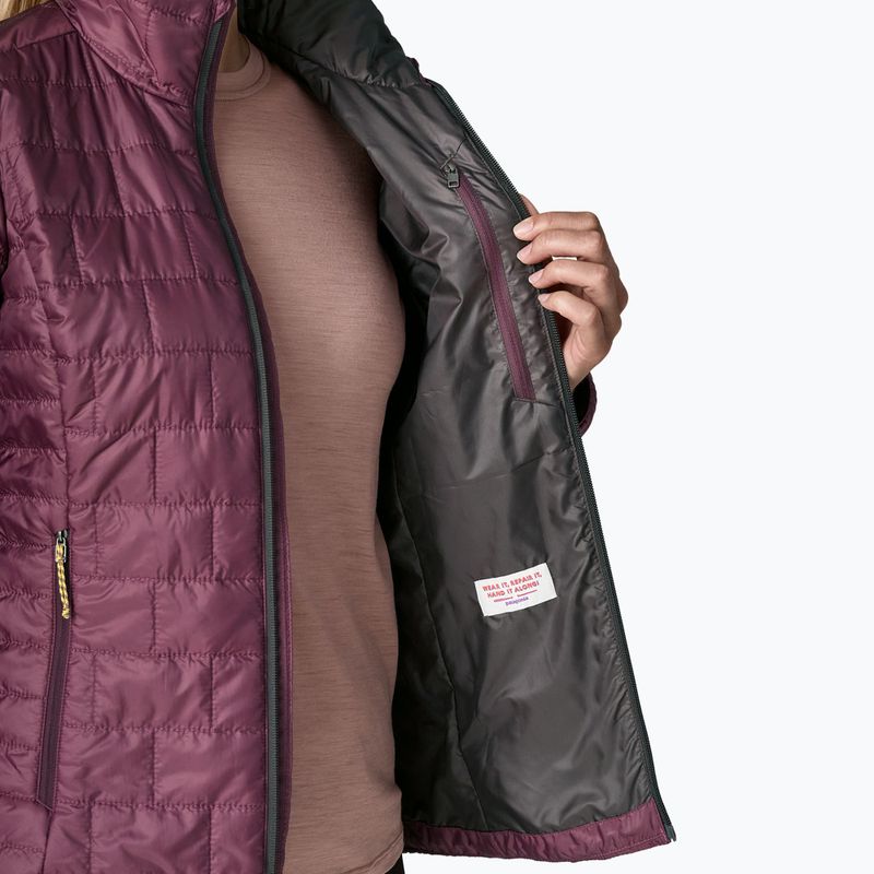 Women's insulated jacket Patagonia Nano Puff berry fig 7