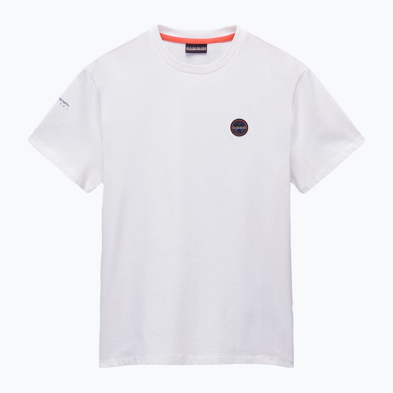 Men's Napapijri S-Badge white heron t-shirt 5