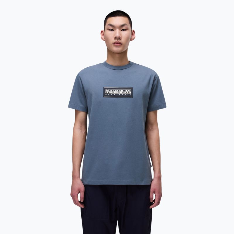 Men's Napapijri S-Box Logo t-shirt stormy weat G1Y