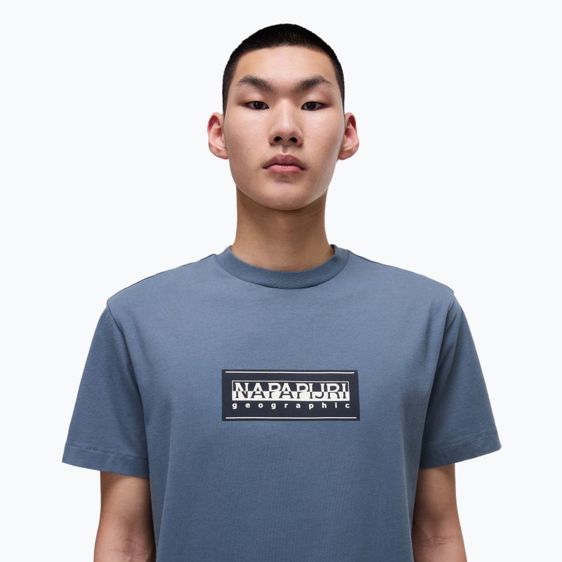 Men's Napapijri S-Box Logo t-shirt stormy weat G1Y 3