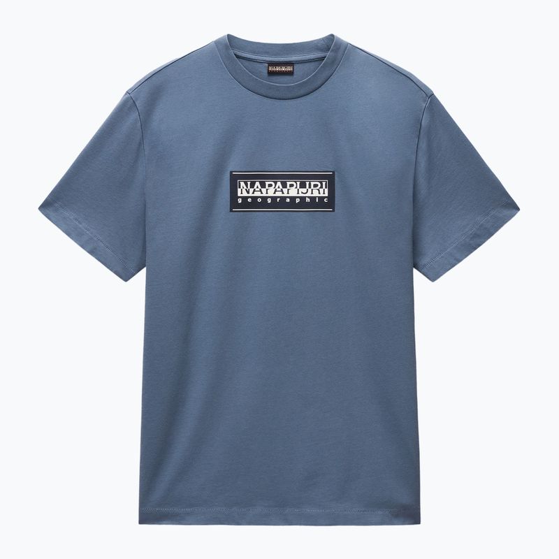 Men's Napapijri S-Box Logo t-shirt stormy weat G1Y 4