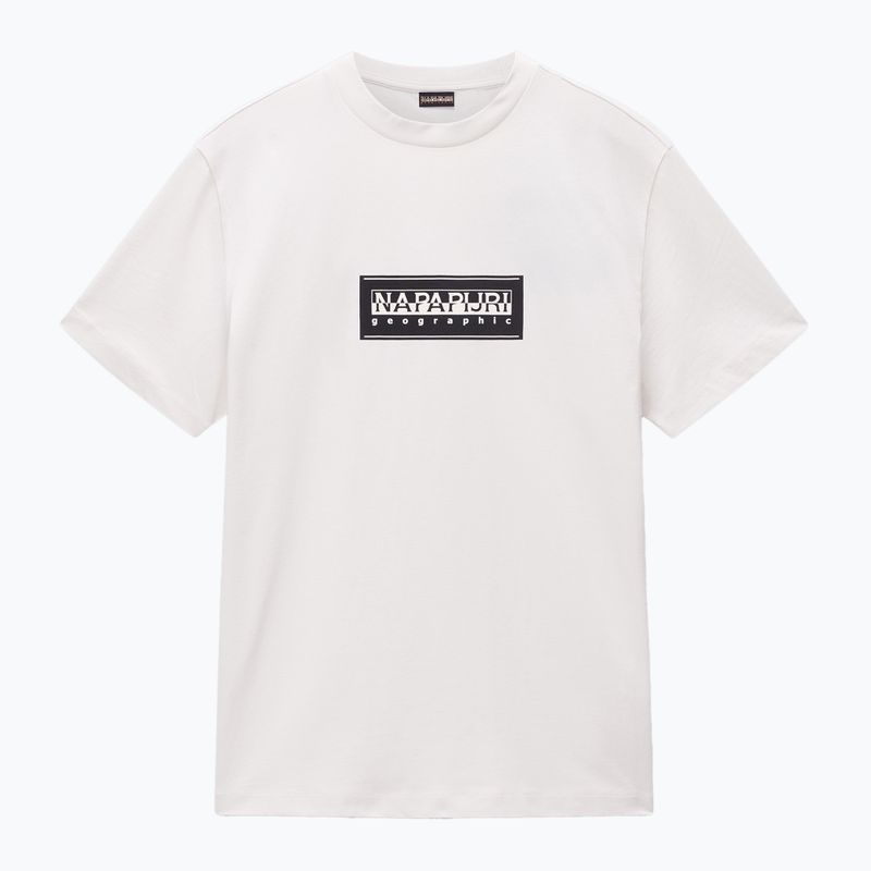 Men's Napapijri S-Box Logo white whisper T-shirt 4