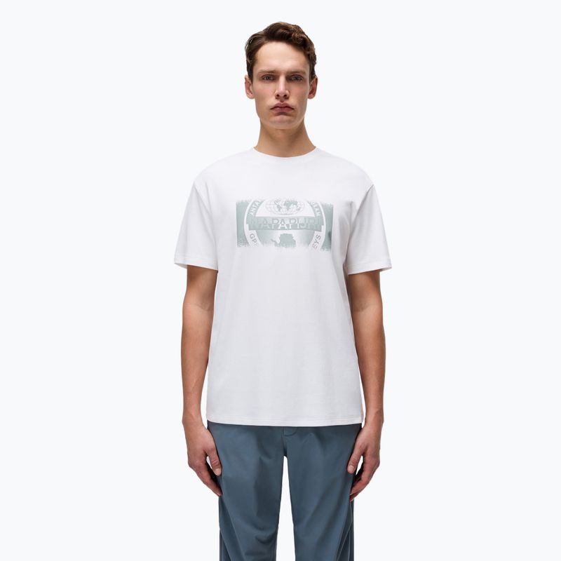 Men's Napapijri S-Vanni PRT white heron t-shirt