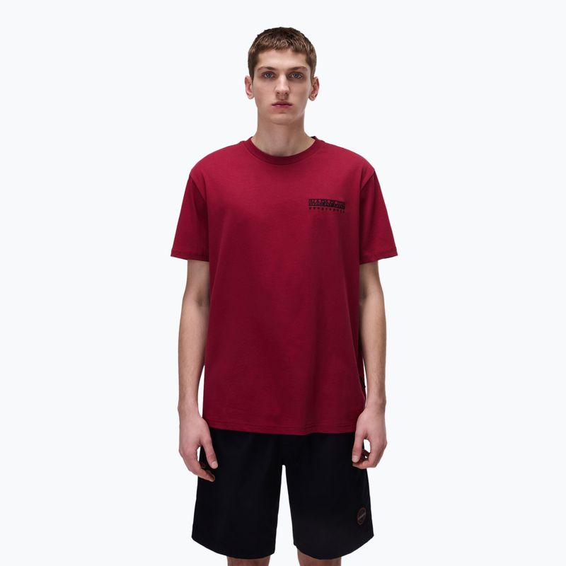Men's T-shirt Napapijri S-Vignonil Back tibetan red R1E
