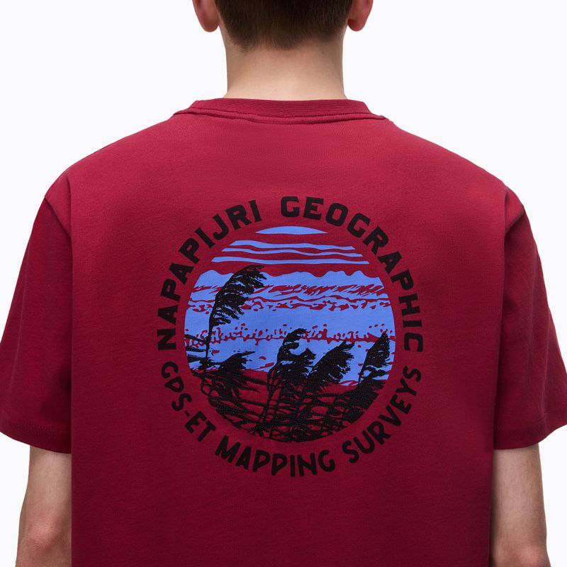 Men's T-shirt Napapijri S-Vignonil Back tibetan red R1E 4