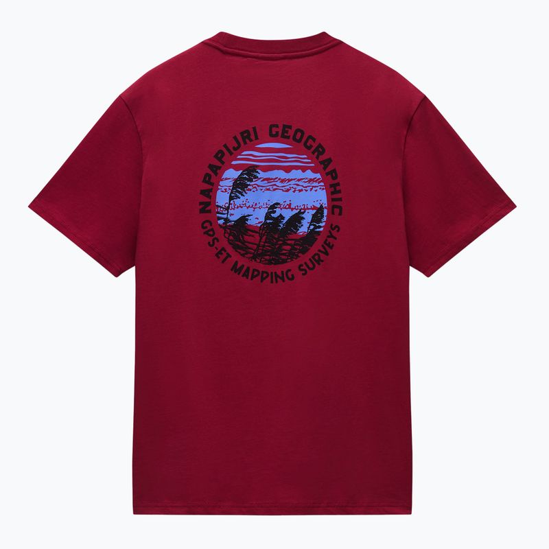 Men's T-shirt Napapijri S-Vignonil Back tibetan red R1E 6