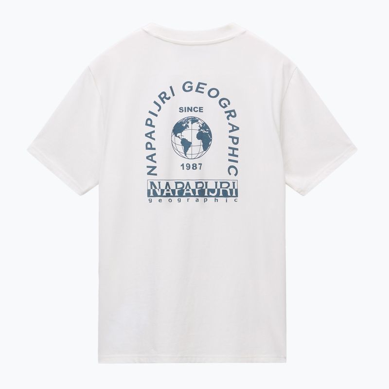 Men's Napapijri S-Dati white heron t-shirt 5
