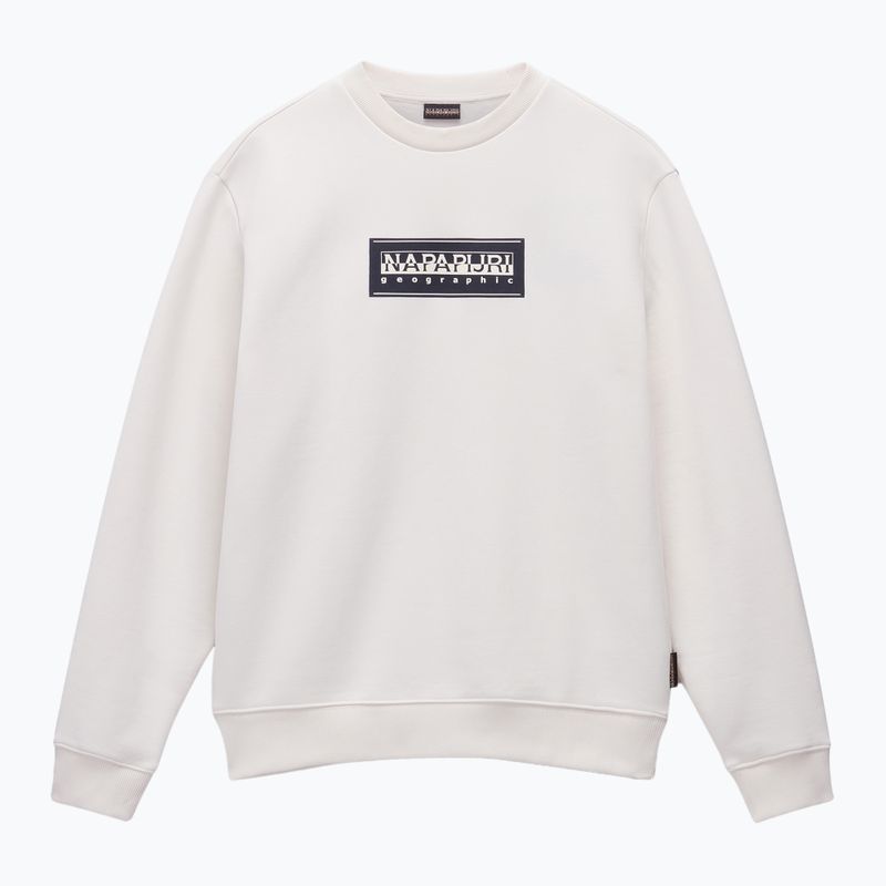 Men's Napapijri B-Box Logo C white whisper sweatshirt 4