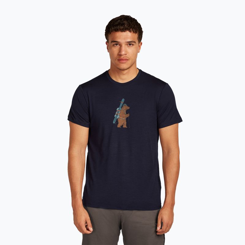 Men's T-shirt icebreaker Merino 150 Tech Lite Bear Tour midnight navy