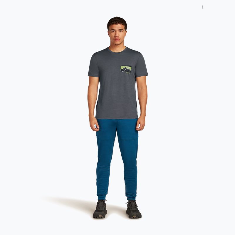 Men's T-shirt icebreaker Merino 150 Tech Lite Infographic obsidian 2