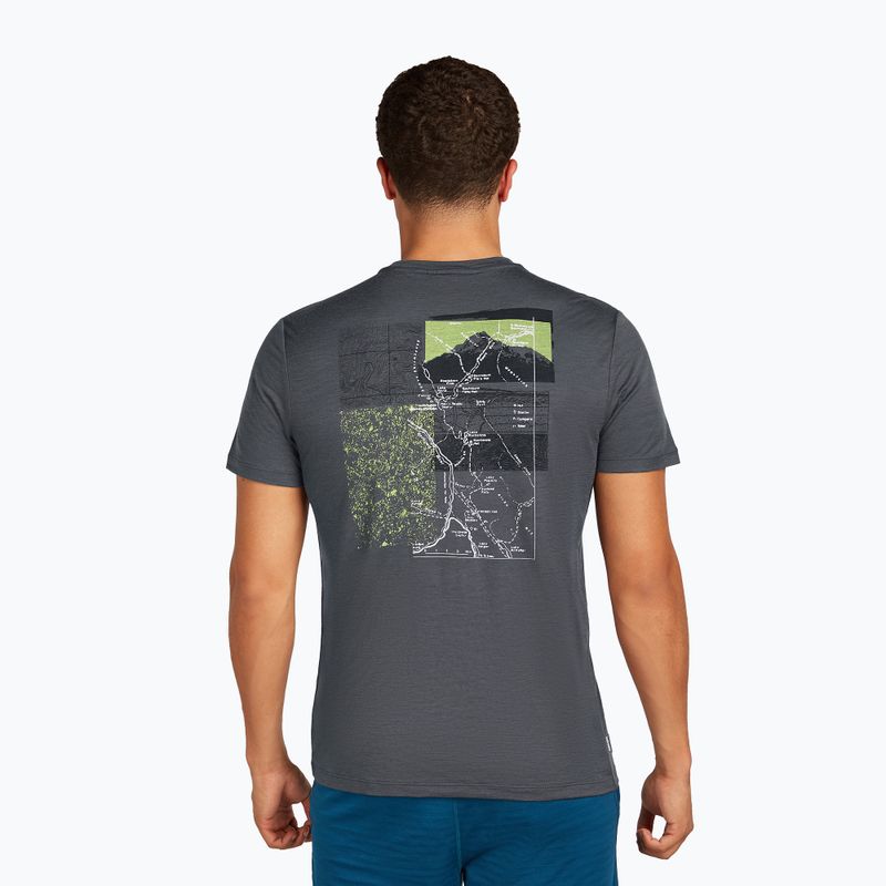 Men's T-shirt icebreaker Merino 150 Tech Lite Infographic obsidian 3