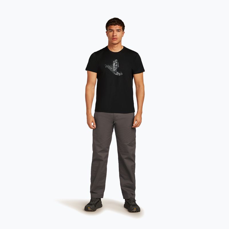 Men's T-shirt icebreaker Merino 150 Tech Lite Skiing Yeti black 2