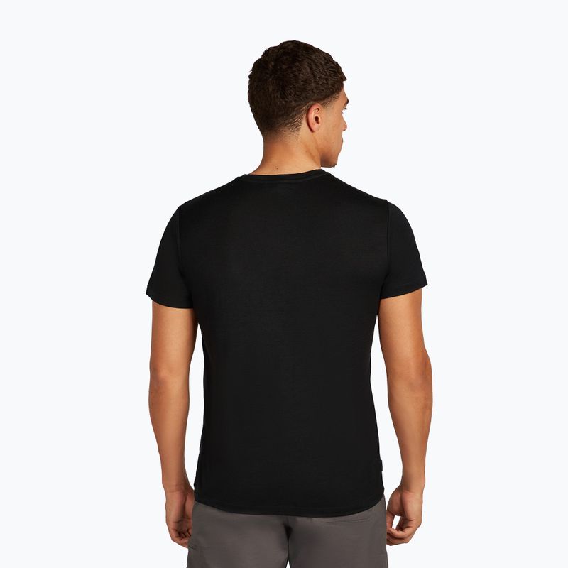Men's T-shirt icebreaker Merino 150 Tech Lite Skiing Yeti black 3