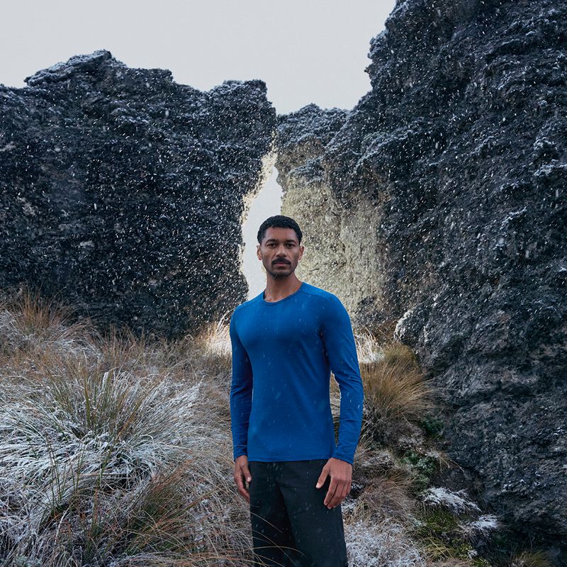 Men's thermal base layer top icebreaker 200 Oasis Crewe atlantis 7