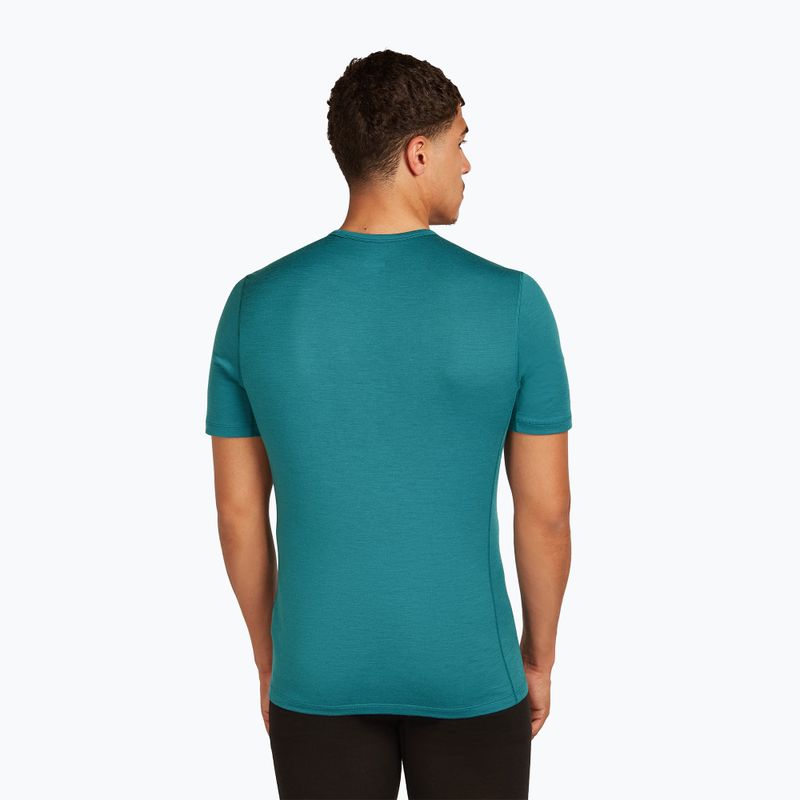 Men's thermal T-shirt Icebreaker 200 Oasis Crewe topaz 2