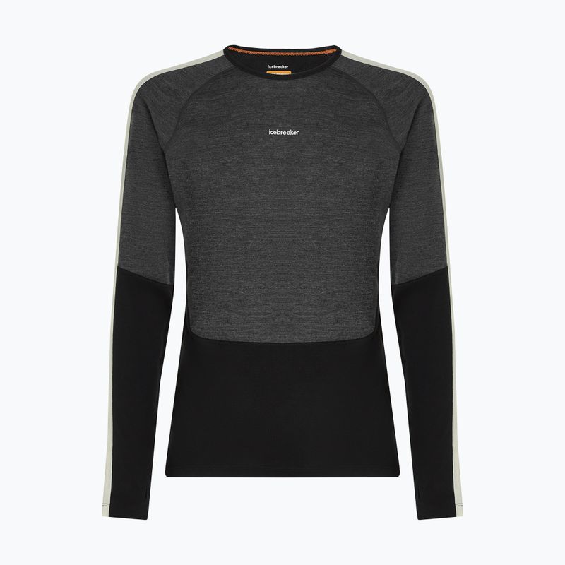 Men's thermal longsleeve Icebreaker Merino 200 Oasis+ LS Crewe 0JI black/jet heather/undyed/cb 7